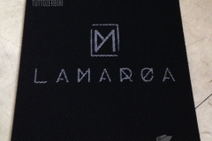 Zerbino personalizzato intarsiato a mano in chicco di riso - #1017