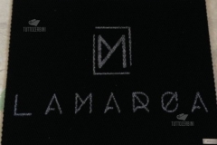 Zerbino personalizzato intarsiato a mano in chicco di riso - #1699