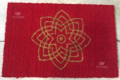 Zerbino personalizzato intarsiato a mano in cocco naturale - #1026