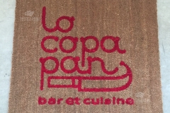 Zerbino personalizzato intarsiato a mano in cocco naturale - #1028