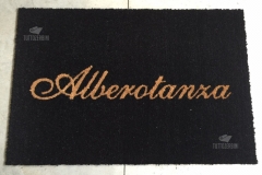 Zerbino personalizzato intarsiato a mano in cocco naturale - #1029