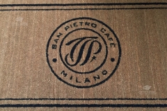 Zerbino personalizzato intarsiato a mano in cocco naturale - #1033