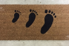 Zerbino personalizzato intarsiato a mano in cocco naturale - #1034