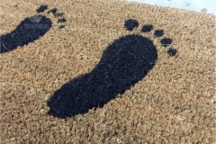 Zerbino personalizzato intarsiato a mano in cocco naturale - #1035