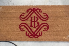 Zerbino personalizzato intarsiato a mano in cocco naturale - #1036