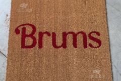 Zerbino personalizzato intarsiato a mano in cocco naturale - #1042