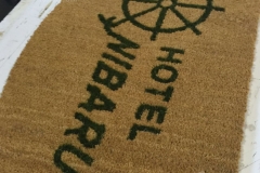 Zerbino personalizzato intarsiato a mano in cocco naturale - #1044