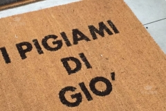 Zerbino personalizzato intarsiato a mano in cocco naturale - #1046