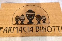 Zerbino personalizzato intarsiato a mano in cocco naturale - #1047