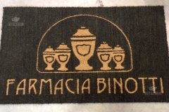 Zerbino personalizzato intarsiato a mano in cocco naturale - #1048