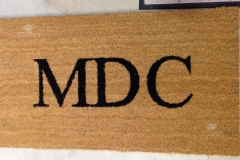 Zerbino personalizzato intarsiato a mano in cocco naturale - #1051