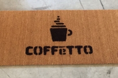 Zerbino personalizzato intarsiato a mano in cocco naturale - #1052