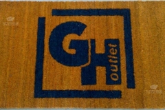 Zerbino personalizzato intarsiato a mano in cocco naturale - #1682