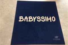 Zerbino personalizzato intarsiato a mano in cocco sintetico - #1108