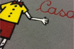 Zerbino personalizzato intarsiato a mano in cocco sintetico - #1327