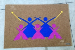 Zerbino personalizzato intarsiato a mano in cocco sintetico - #1408