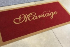 Zerbino personalizzato intarsiato a mano in cocco sintetico - #1597