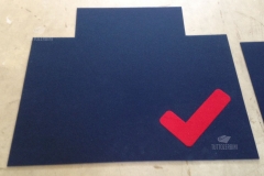 Zerbino personalizzato intarsiato a mano in cocco sintetico - #1826