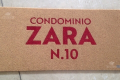 Zerbino personalizzato intarsiato a mano in cocco sintetico - #1833