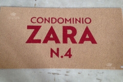 Zerbino personalizzato intarsiato a mano in cocco sintetico - #1845