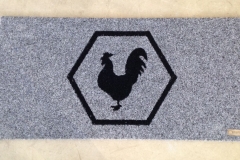 Zerbino personalizzato intarsiato a mano in cocco sintetico - #1880