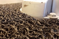 Zerbino personalizzato intarsiato a mano in ricciolo di vinile - #1055