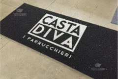 Zerbino personalizzato intarsiato a mano in ricciolo di vinile - #1066