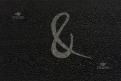 Zerbino personalizzato intarsiato a mano in ricciolo di vinile - #1076