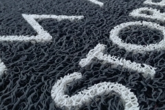 Zerbino personalizzato intarsiato a mano in ricciolo di vinile - #1464