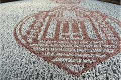 Zerbino personalizzato intarsiato a mano in ricciolo di vinile - #1701