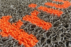 Zerbino personalizzato intarsiato a mano in ricciolo di vinile - #1713