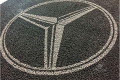 Zerbino personalizzato intarsiato a mano in ricciolo di vinile - #1721