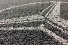 Zerbino personalizzato intarsiato a mano in ricciolo di vinile - #1723