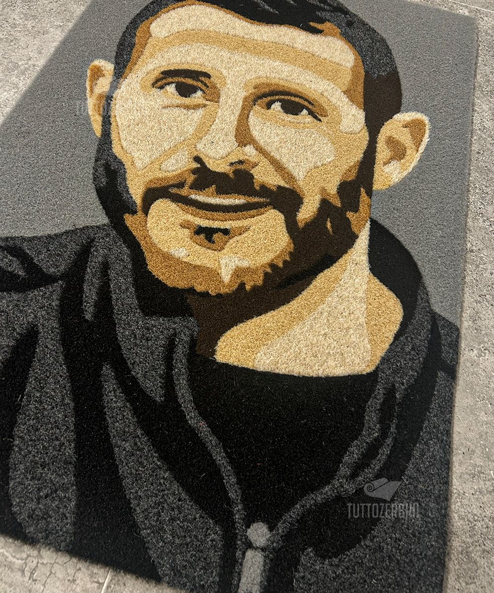 Zerbino personalizzato intarsiato a mano in cocco sintetico - #6841