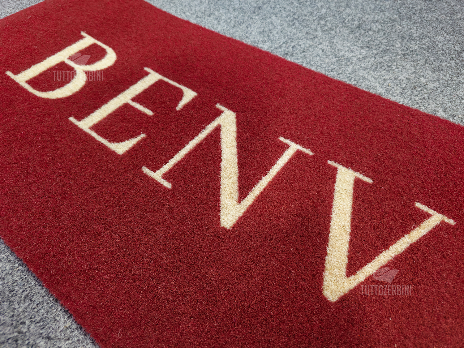 Zerbino personalizzato intarsiato a mano in cocco sintetico - #6843