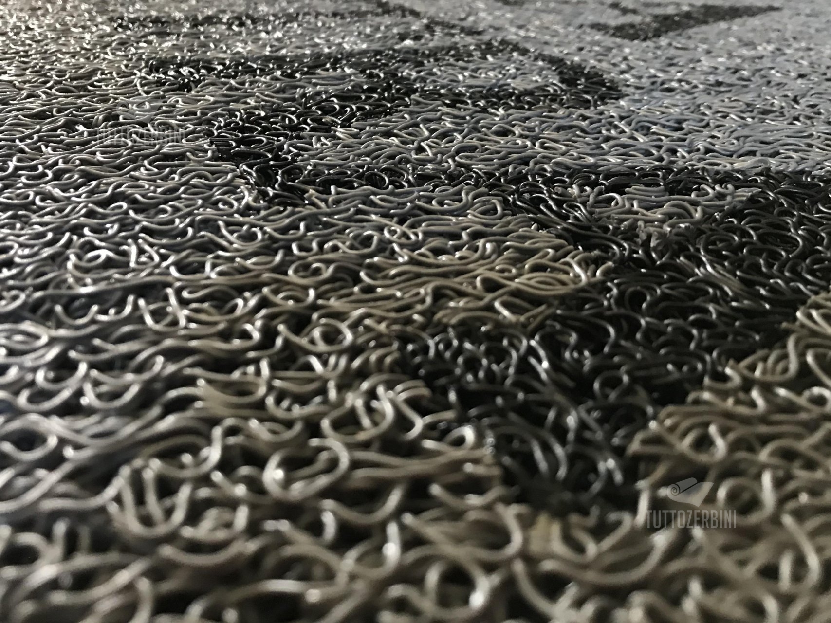 Zerbino personalizzato intarsiato a mano in ricciolo di vinile - #6780