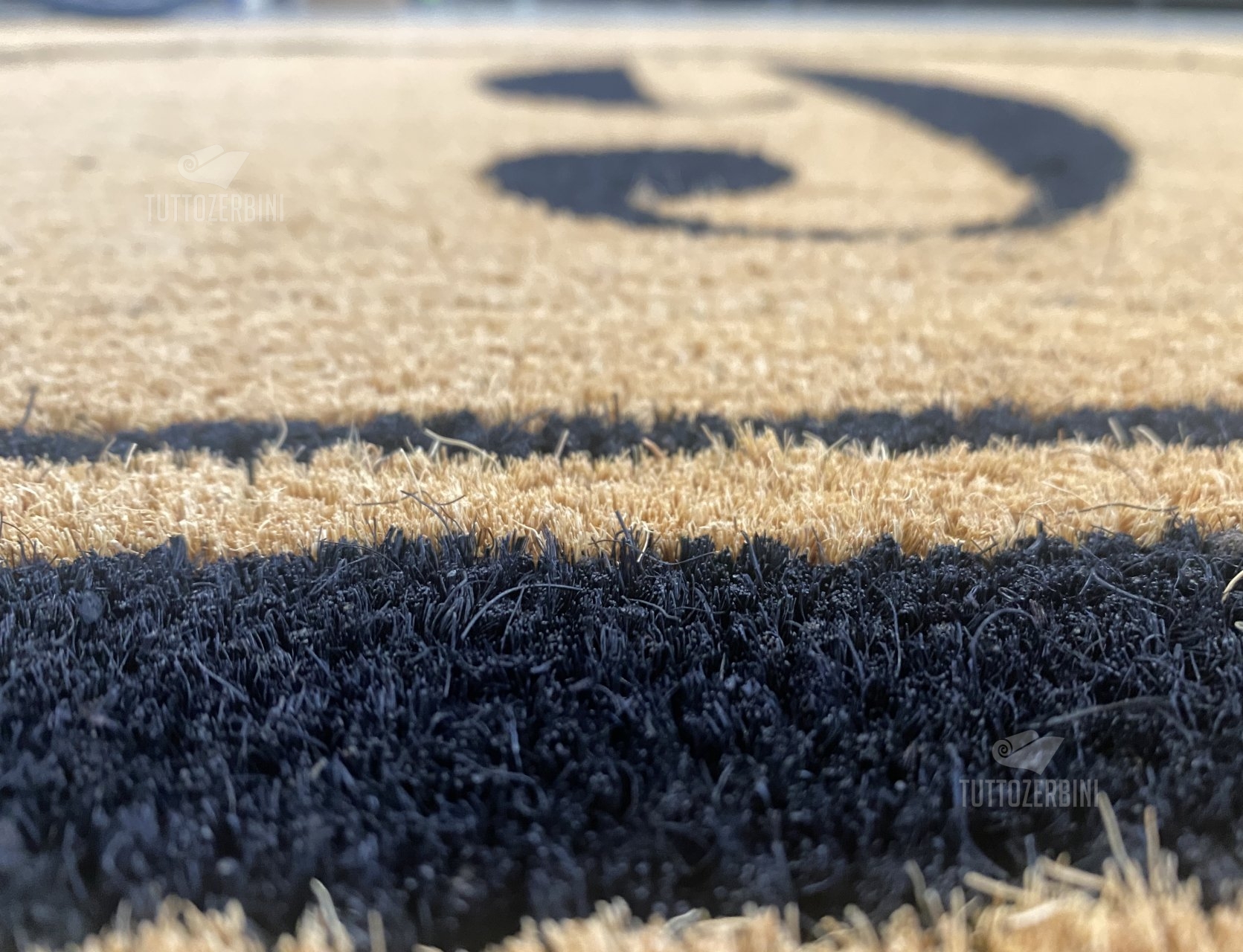 Zerbino personalizzato intarsiato a mano in cocco naturale - #7227