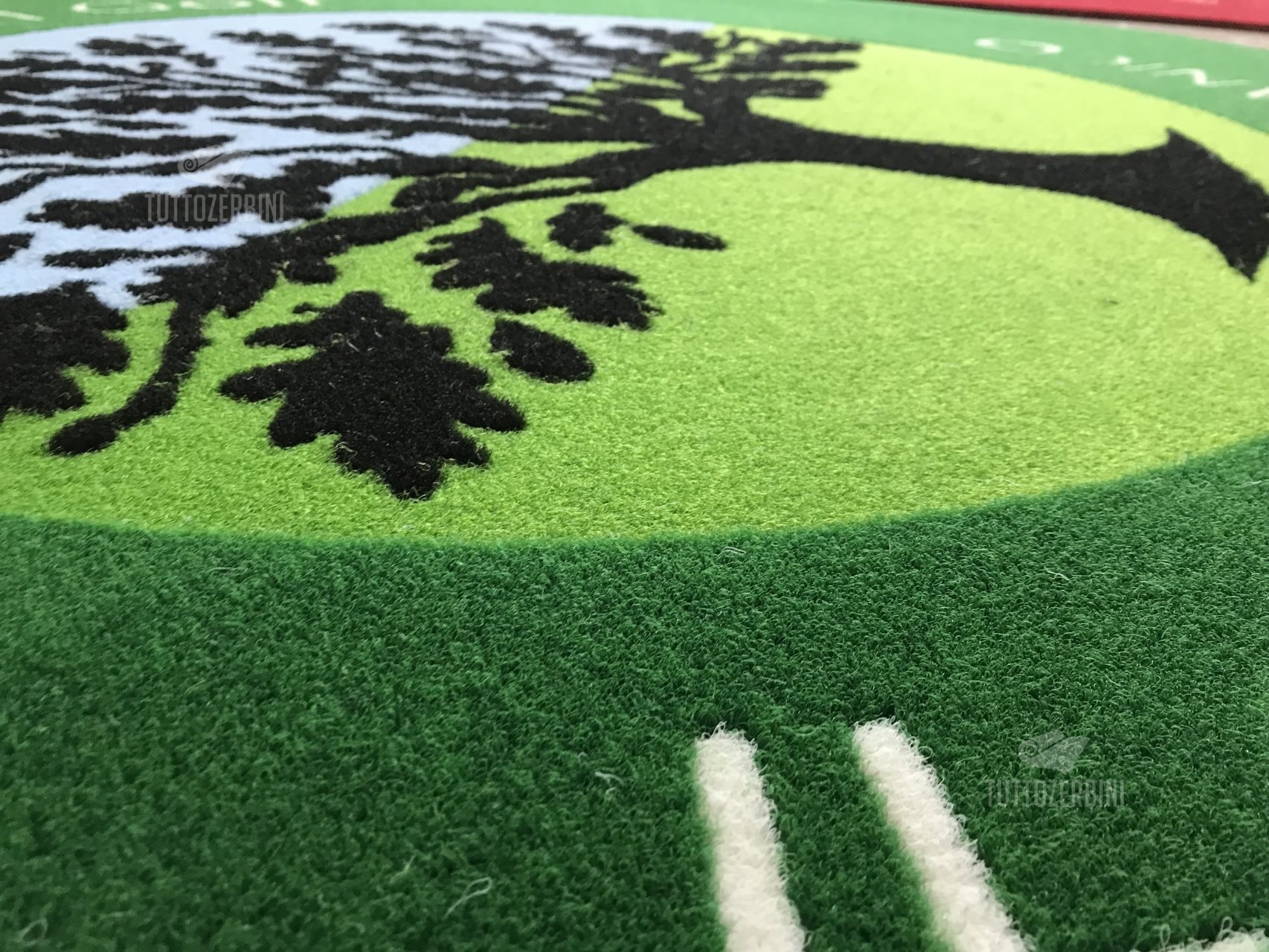 Zerbino personalizzato intarsiato a mano in cocco sintetico - #7193