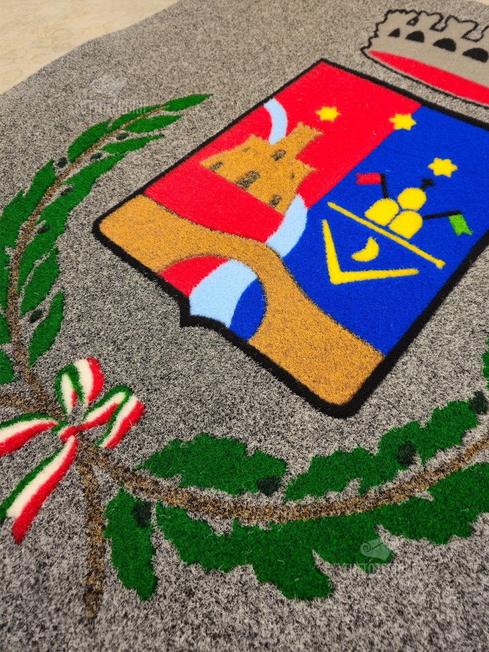 Zerbino personalizzato intarsiato a mano in cocco sintetico - #7299