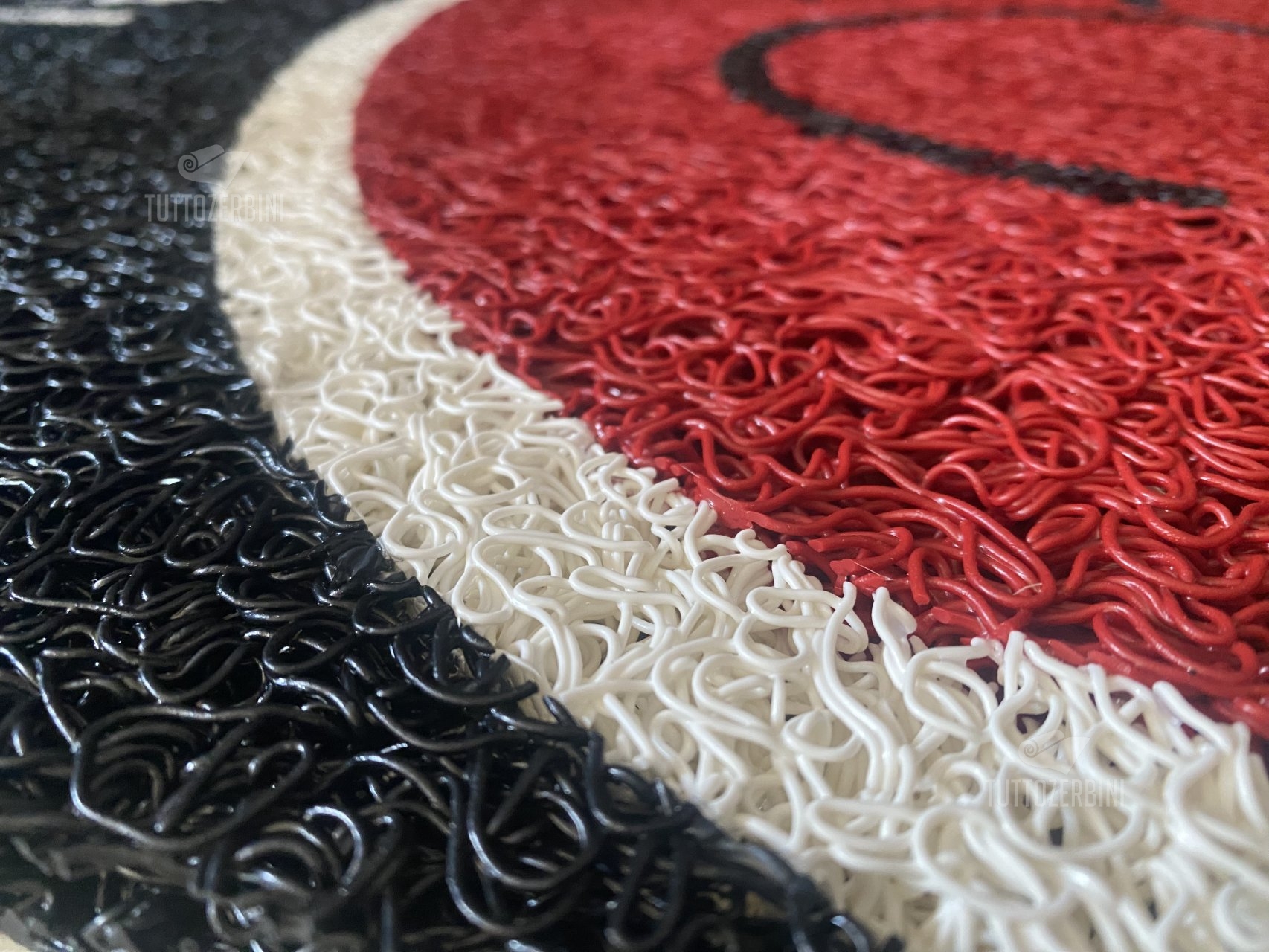 Zerbino personalizzato intarsiato a mano in ricciolo di vinile - #7237