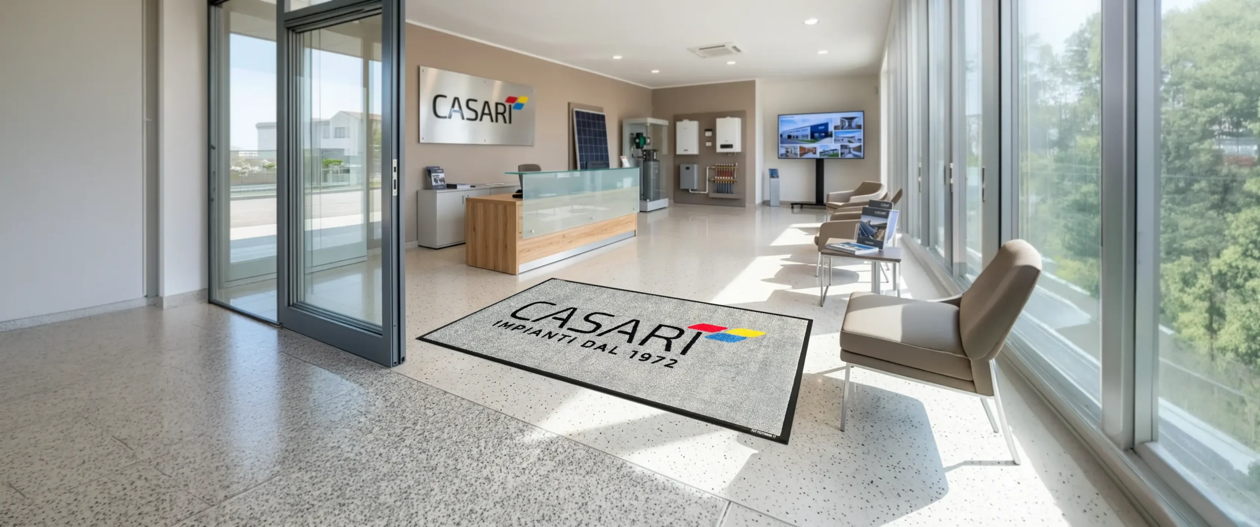 zerbino con logo - personalizzazione